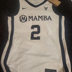 Nike White and Black Mamba Jersey